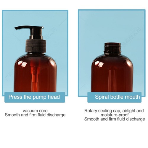 Refillable Plastic Pump Bottles for Soap Shampoo and Lotion Empty Bottle 500ml - Picture 8 of 15