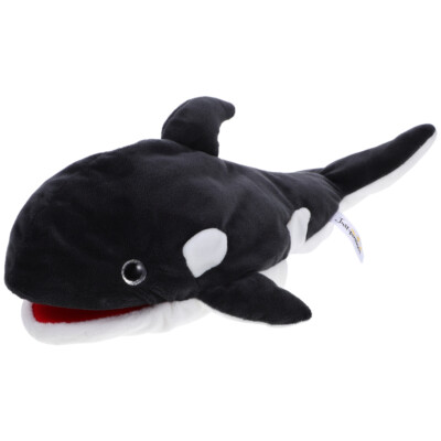 Marionnette baleine main pour raconter en ligne des histoires peluche animaux marionnettes parent-enfant