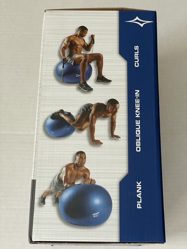 Fitness Gear Blue Stability Ball 65cm Exercise Core Strength Workout Ball NIB - Picture 8 of 10