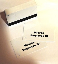 Micros Magnetic Swipe Employee ID Cards (200 Pack) FREE SHIPPING