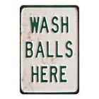 Wash Balls Here Vintage Decor Wall Funny Decoration Golf Sign Dad 108120068003