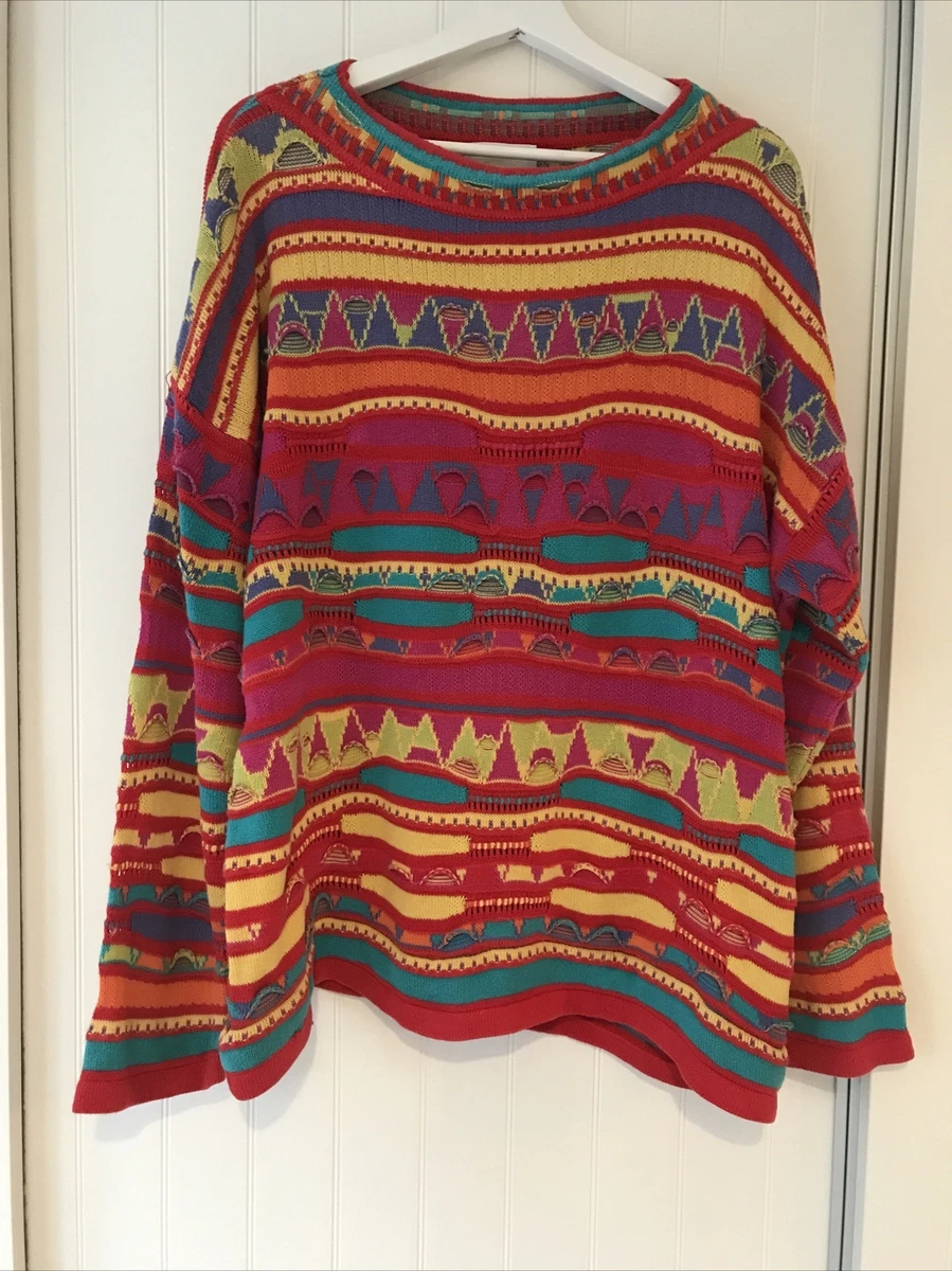 Pull vintage en laine United Colors of Benetton des années 80