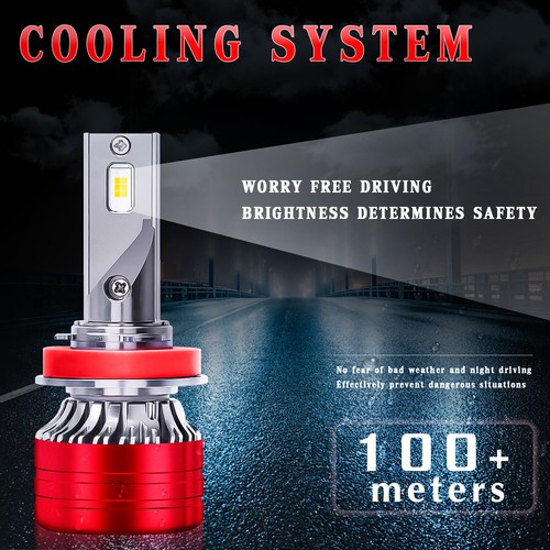 For 2006-2023 Honda Civic EX Sedan LED Headlight High + Low Bulbs Conversion Kit - Picture 7 of 12