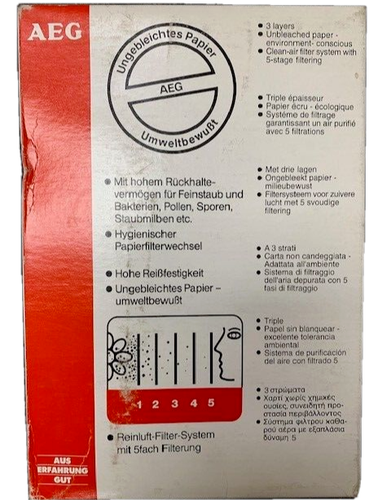 AEG Vampyr 9300 Vacuum Cleaner Bags Grobe 41 - Genuine AEG Cleaner Bags - Picture 2 of 4
