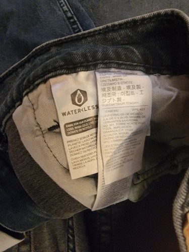 Neu mit Etikett Levis 511 schmal 36 x 30 Stretch Flex Öko gerade Denim Herrenjeans dunkel Vintage 82446 - Bild 10 von 14