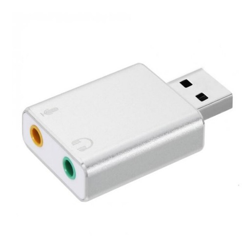 USB 2.0 Stereo External Sound Card Adapter For PC USB Input 3.5mm Trs Headphone - Picture 2 of 9