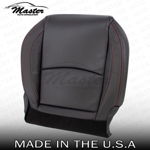 2014 Fits Mazda 3 LEFT & RIGHT Bottom Black Leather Seat Cover Perforated - Picture 3 of 10