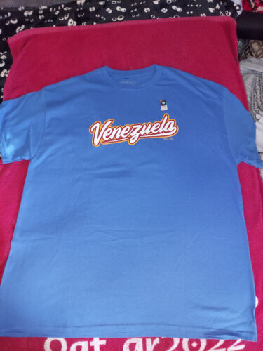 Venezuela Baseball T-Shirt WBC Ronald Acuna Jr #42 Legends Tee Mens XL Braves - Picture 2 of 9