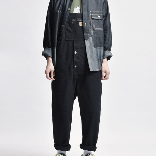 Men Cargo Overalls Pockets Suspender Casual Loose Pants Dungarees Fashion Summer - Picture 6 of 14