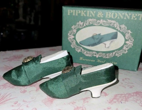 PIPKIN & BONNET SHOES Moroccan Heel 1730 Miniature Pumps John Hine Orginal Box - Picture 6 of 11