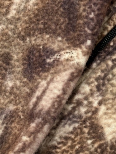 Vintage Woolrich Camo Fleece Sweatshirt Jacket Mens XL Woodland Cotton 90s READ - Picture 6 of 17