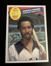 Harold Baines 1985 Topps 1977 #1 Draft Pick #275 Chicago White Sox