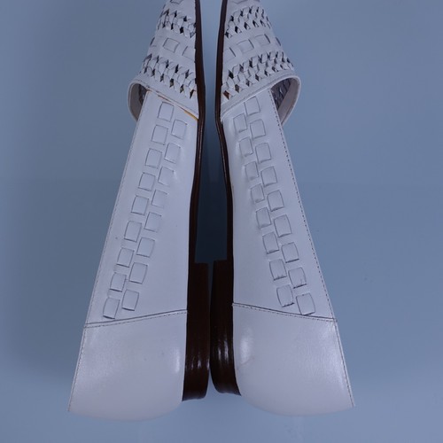 Trotter Schuhe Damen geflochtenes Leder Slipper Größe 8N Freizeit Halbschuh 44-002 Neu im Karton - Bild 10 von 12