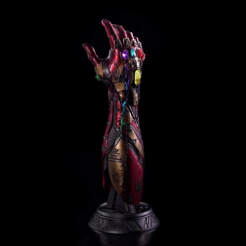 1/1 Avengers Iron Man MK85 Infinite Gloves Lighting Resin GK Statue instock - Picture 3 of 11