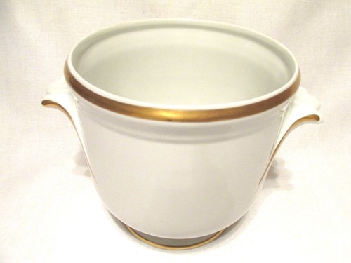 GEROLD PORZELLAN TETTAU BAVARIA WEST GERMANY ICE or CHAMPAGNE BUCKET GOLD BAND - Picture 9 of 9