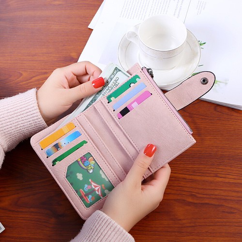 Womens Wallet Small Leather Clutch Credit Card Holder Coin Purse Handbag Pocket - Picture 10 of 17