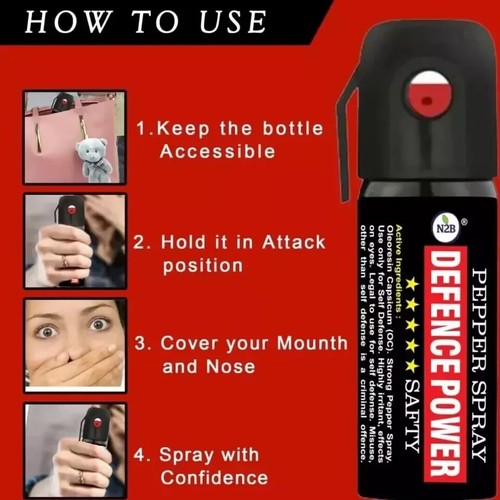 N2B Women Sefety Spray | Free Shipping | 50 ML (Pack of 5) - Bild 4 von 8