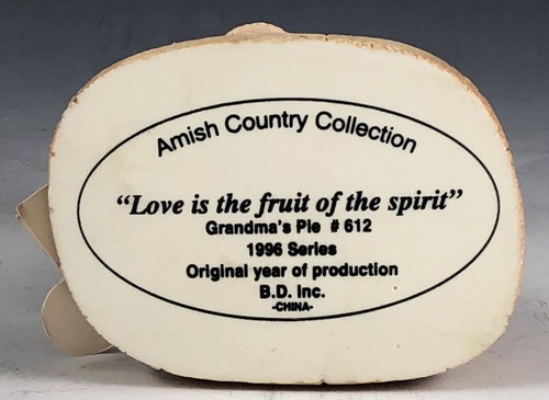 1996 Banberry Amish Country Collection Figurines GRANDMA'S PIE #612 in Box - Picture 7 of 7