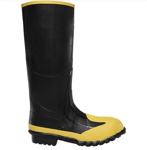 lacrosse Premium Knee Boots 16" Black Steel Midsole/Steel Toe Sz 10