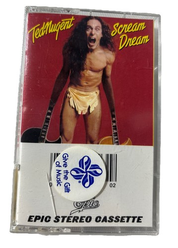 TED NUGENT SCREAM DREAM Cassette Tape 1980 Hard Rock Rare Sealed Brand New - Picture 1 of 6