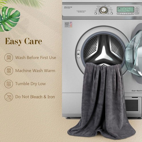 Microfiber Bath Towels Pack of 227'' x 54'' - Soft Feel Highly Absorbent Quic... - Picture 6 of 7