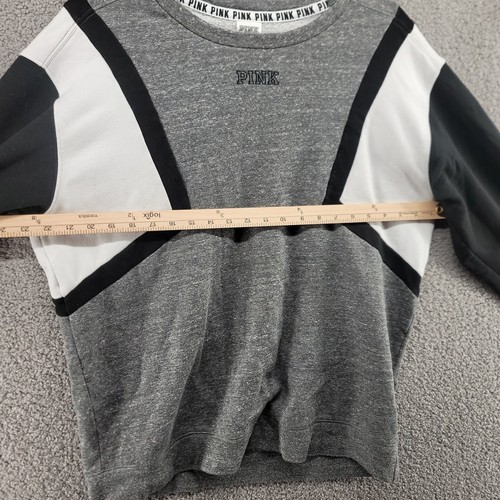 PINK Pullover Damen Large grau schwarz Pulli Victorias Secret Ladies - Bild 7 von 9