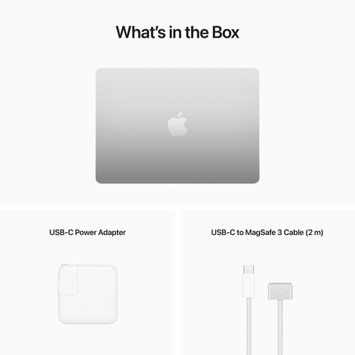Apple MacBook Air 13,6" Laptop (Apple M2 Chip/8GB RAM/256GB SSD/MacOS/Silber) - Bild 8 von 8