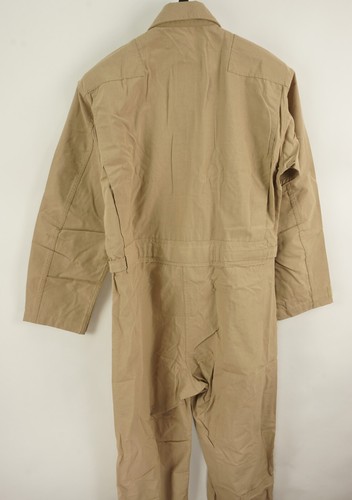 New US Military Issue Coveralls Flyers CWU Flame Resistant Nomex Kev 42R Tan - Picture 2 of 11