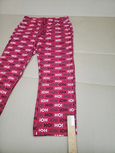 Old Navy Pajama Pants Red flannel Womens Large L size Christmas Ho Ho Ho Santa - Picture 5 of 13