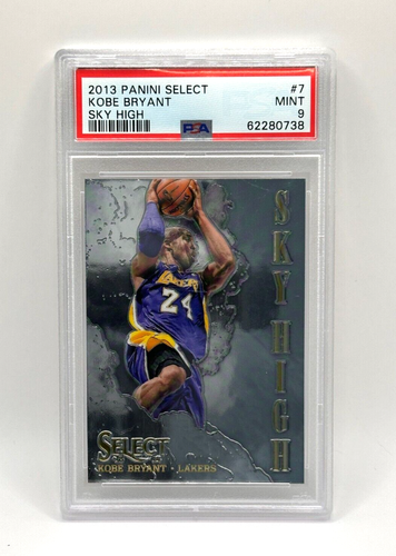 2013-14 Panini Select Kobe Bryant Sky High #7 PSA 9 MINT HOF Lakers (Pop 22)