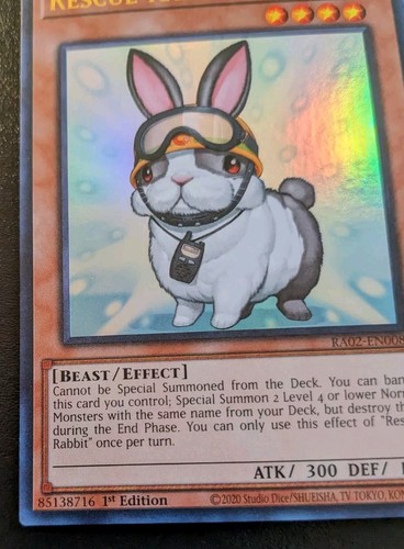 Rescue Rabbit RA02-EN008 1st Edition Ultra Rare Rarity Collection II Yu-Gi-Oh! - Picture 4 of 12