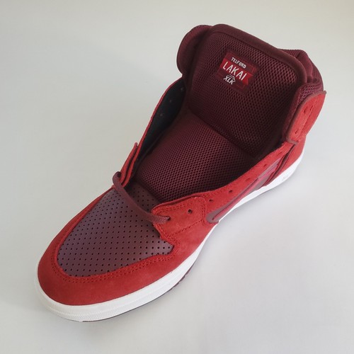 Lakai Telford High Top Skate Shoes Sneakers Burgundy Red Suede US Mens Size 10.5 - Picture 6 of 14