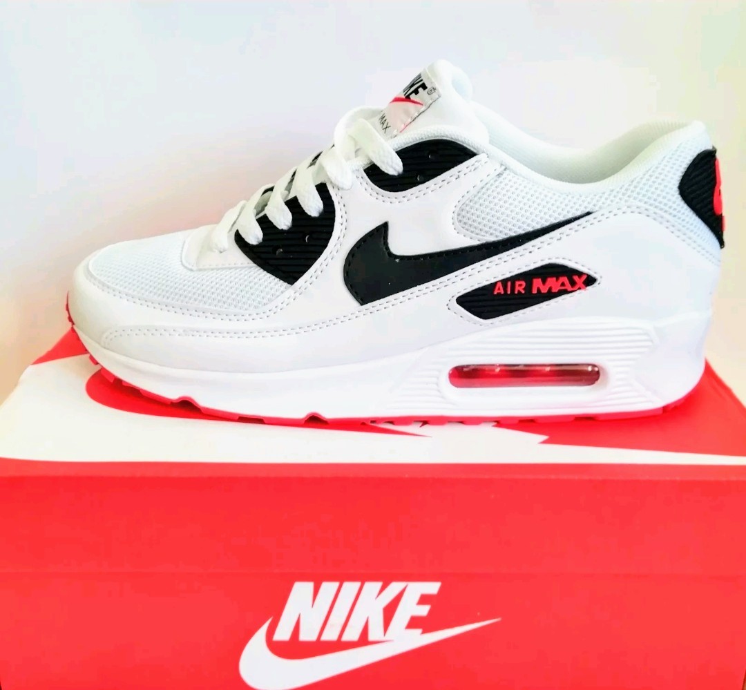 Nike Max 90 Bianco Air Rosso Nero Taglia Da Ginnastica Taglie Uomo Nike Max 90 Bianco Air Rosso Nero Taglia Da Ginnastica Taglie Uomo