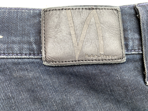 Nudie 'THIN FINN ORGANIC BLUE STRIKE' Dark Jeans Size W34 L30 - Bild 8 von 10