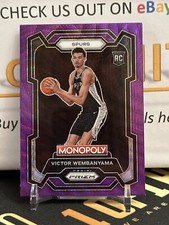 2023-24 Panini Prizm Monopoly - Purple Wave Prizm #81 Victor Wembanyama (RC)