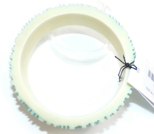 Sobral Retired Estriada PR24 Light Blue & Off White Artist Made Bangle Bracelet - Bild 5 von 5
