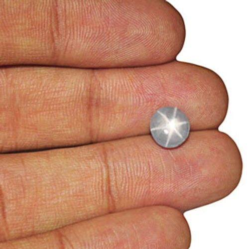 SRI LANKA Elegante Estrella Zafiro 2,94 quilates Natural Sin Tratar Gris Azulado Redondo - Imagen 2 de 2