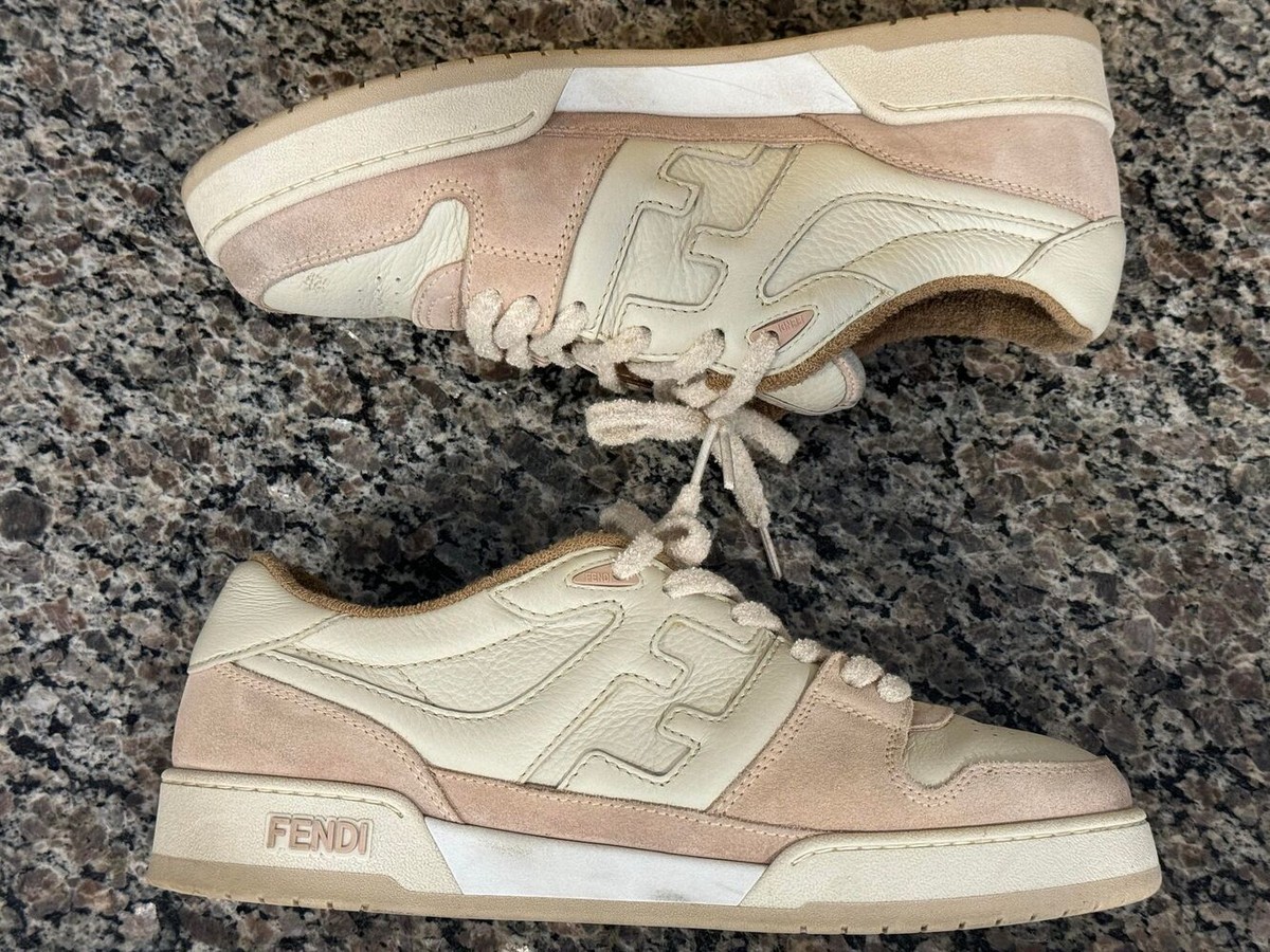 Fendi Match Sneaker Fendi Logo Sneakers White / Pink Women
