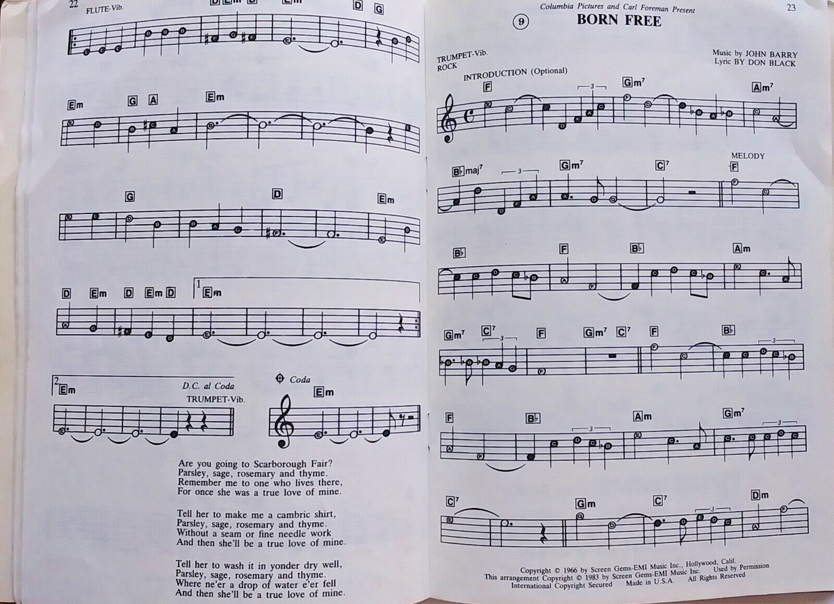 Casio Popular Hits Booklet Only for use with the Casio