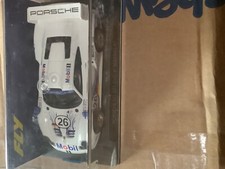 1/32 SCALE FLY 26 1997 PORSCHE 911 GT1 EVO MOBIL SEBRING WHITE SLOT CAR
