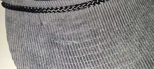 Allied Building Products Hat Slideback Black  Rope Cap Roofing corduroy Rope  - Picture 7 of 13