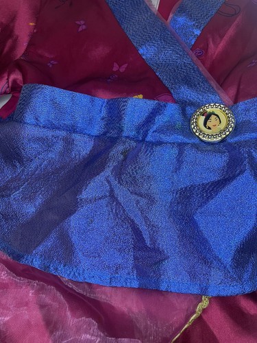 Disney Store Direct Mulan Costume Kimono Dress Up Youth Girls Size XS 4-5 - Afbeelding 4 van 7