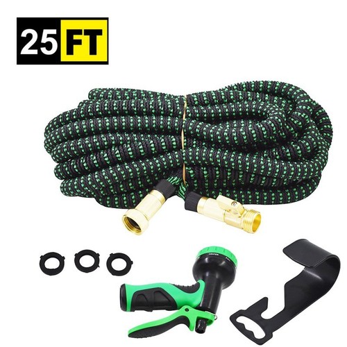 25ft/50ft/75ft/100ft Expandable Flexible Garden Water Hose with Spray Nozzle - Picture 13 of 15
