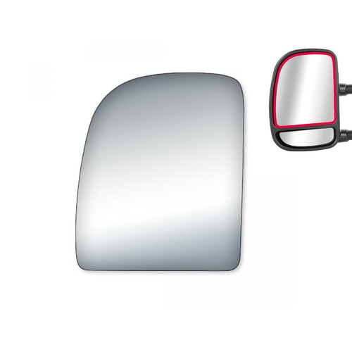 Upper Tow Mirror Glass for 99-07 Ford F-250 F-350 F450 Super Duty Driver Side LH - Picture 4 of 12
