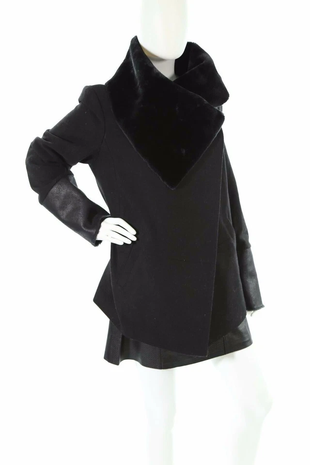 Chaqueta informal Clique Couture negra cuello tortuga para mujer manga larga talla L Foto 2 de 4