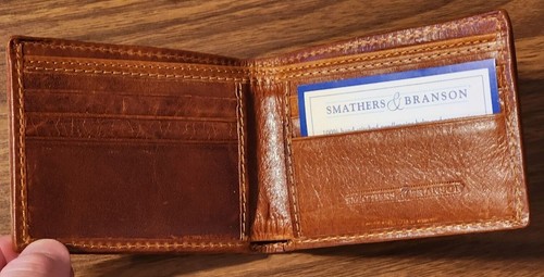 New SMATHERS & BRANSON BIFOLD WALLET - In Beer We Trust - Picture 2 of 2