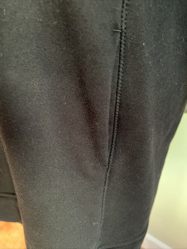 ATHLETA Sweatshirt DRESS MEDIUM COZY KARMA BACK ZIP Fleece BLACK 383426 A1515 - Picture 4 of 6