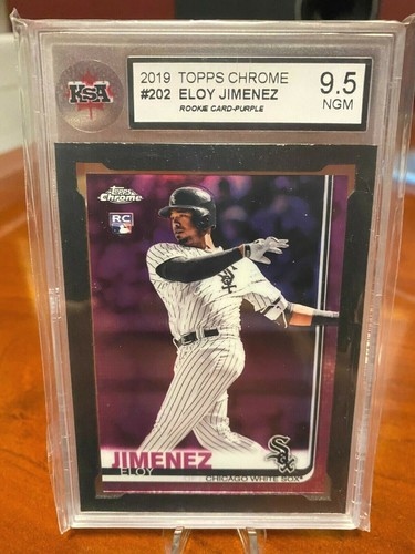2019 Topps Chrome Eloy Jimenez Refractor #202 KSA 9.5 NGM Rookie
