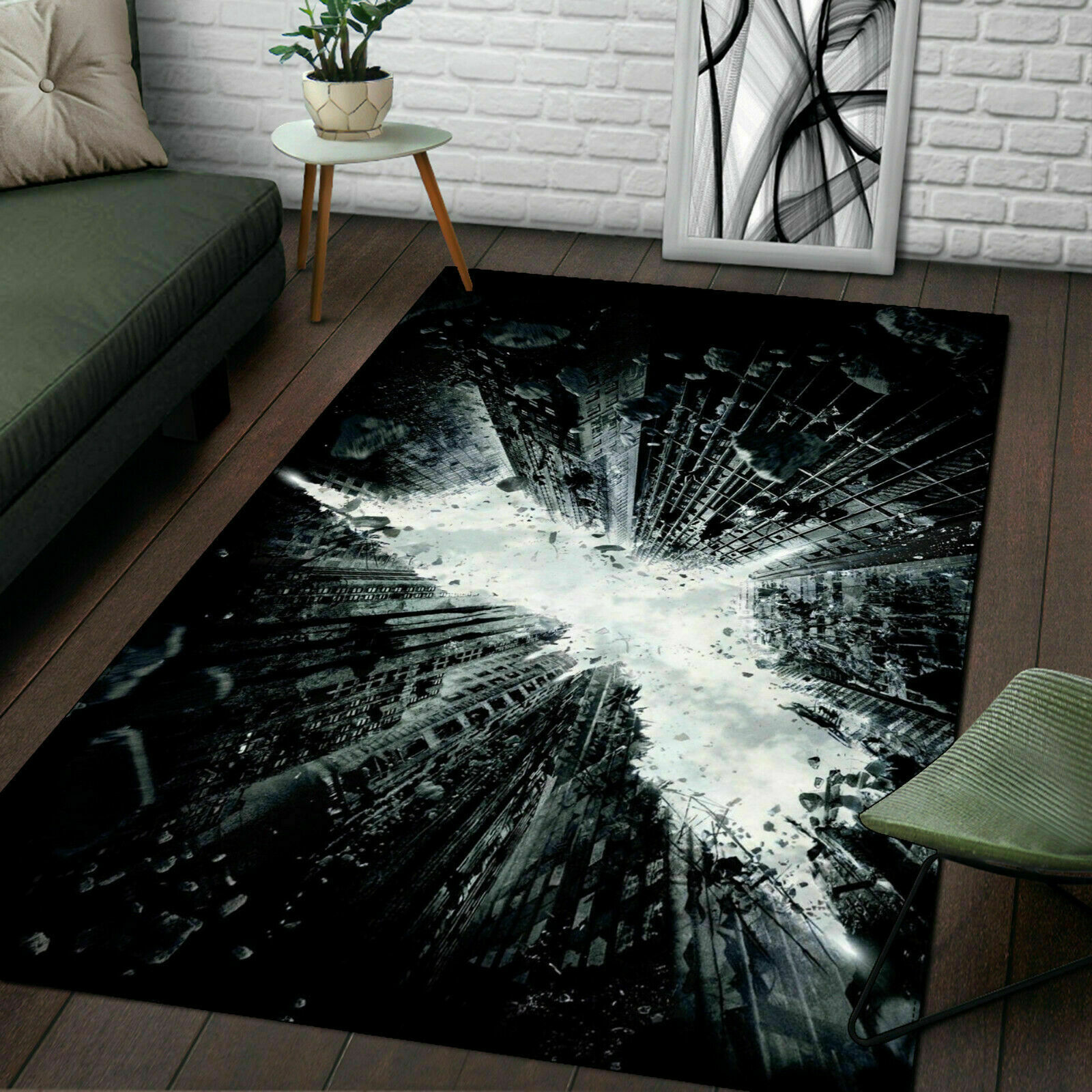 Superhero Batman Soft Area Rugs Bedroom Anti-Skid Area Rugs Carpets Floor Mats Pozycja o ograniczonej cenie