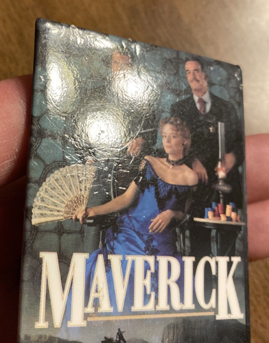Vintage 1994 Maverick Promo Movie Pin WB Mel Gibson Jodie Foster James Garner - Picture 3 of 16